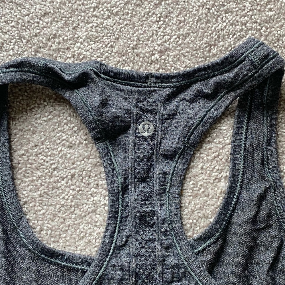 Lululemon Racerback Dark Gray Tank